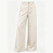 High Waist Wide Leg Linen Blend Pants